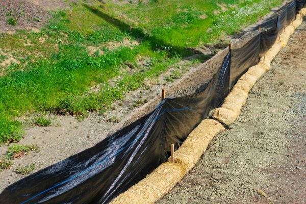 Straw Wattle Installation in Punta Gorda