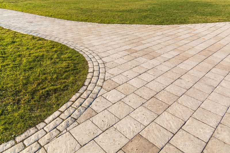 Brick paver pathway